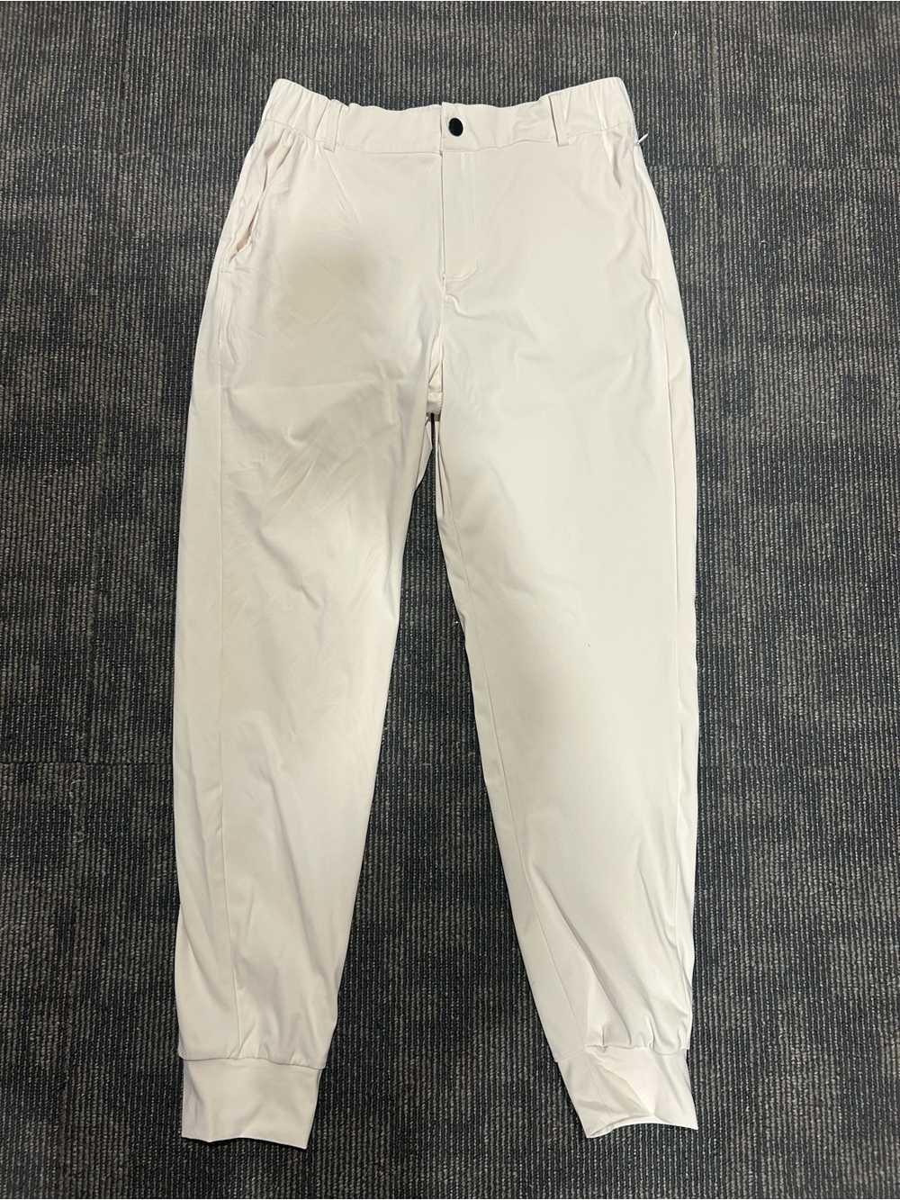 Men's Cream Jogger Sweatpants